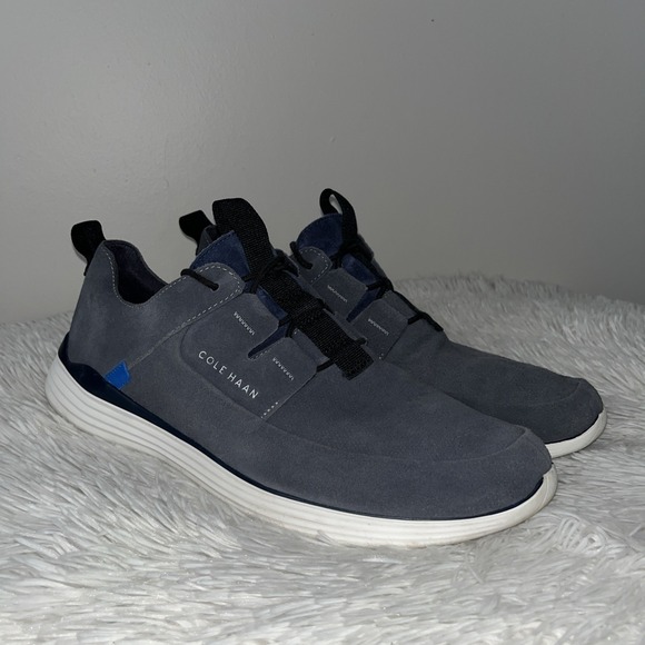 Cole Haan Other - Cole Haan Grandsport Shoes Men's 13 M Blue Suede Oxford Sneakers Casual Preppy